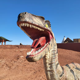 Dinasaur Park - Drive Through - Meteor City - Winslow, Arizona - Dino Drive-Thru